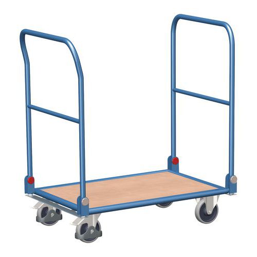 Wózek platformowy z dwoma składanymi uchwytami, do 150 kg