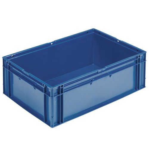 Plastikowe pojemniki transportowe z możliwością sztaplowania PP Manutan Expert