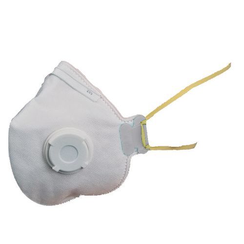 Respirator składany z zaworkiem, stopień ochrony FFP1, 10 szt.