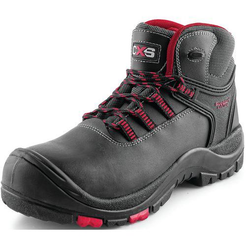 Skórzane buty robocze za kostkę CXS Rock Granite, czarne