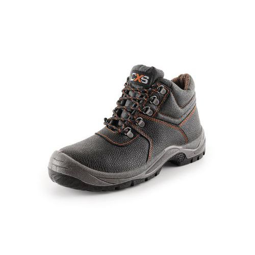 Skórzane buty robocze za kostkę CXS Stone, czarne