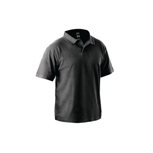 Męska koszulka polo z krótkim rękawem CXS, czarna