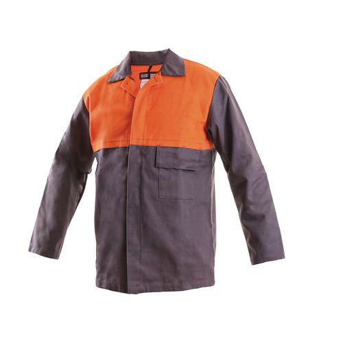 Męska bluza spawalnicza CXS, szara/pomarańczowa