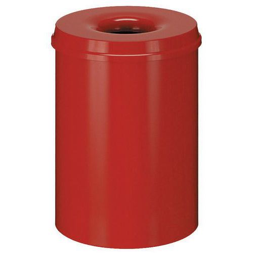 Metalowe samogaszące kosze na śmieci Hole, pojemność 30 l