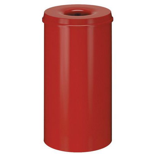 Metalowe samogaszące kosze na śmieci Hole, pojemność 50 l