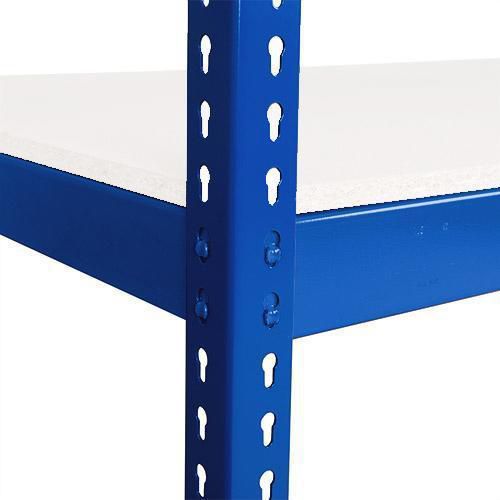 Dodatkowe półki laminowane, 122 cm, 200 kg, niebieskie