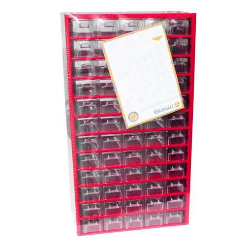 Metalowy organizer, 60 szufladek