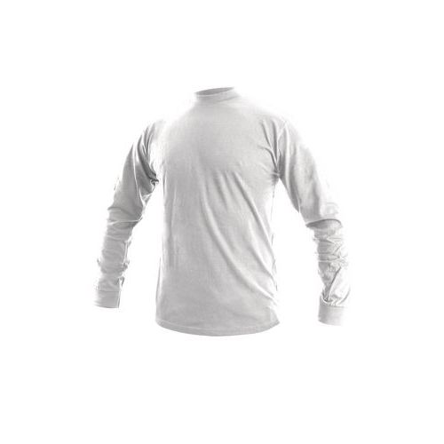 Męska koszulka z długim rękawem CXS, biała