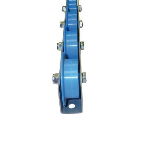 Uniwersalne listwy rolkowe, tworzywo sztuczne, szerokość 41 mm, rozstaw 75 - 125 mm