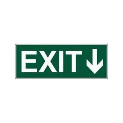 Fotoluminescencyjne tablice ewakuacyjne - EXIT, ze strzałką kierunkową