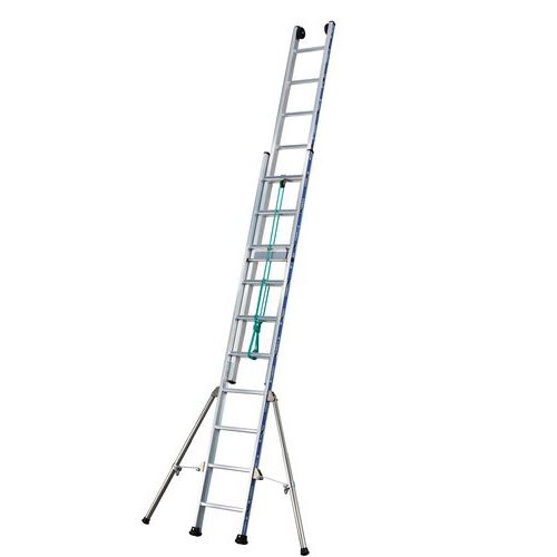 Drabiny aluminiowe wysuwane z liną Platinum 300 Tubesca-Comabi