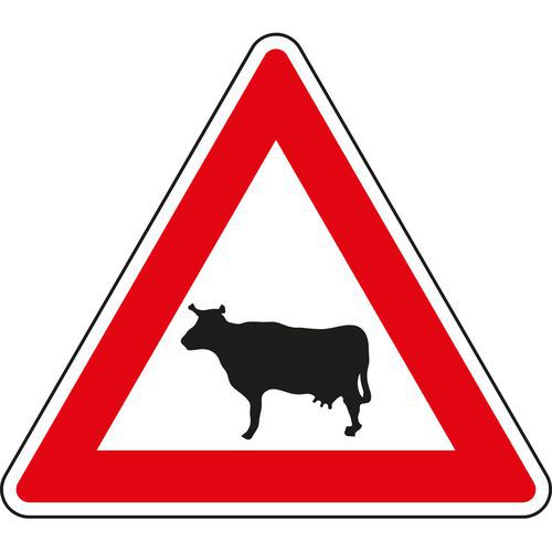 Znak drogowy Zwierzęta (A13)