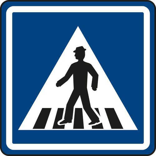 Znak drogowy przejście dla pieszych (IP6)