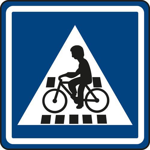 Znak drogowy Przejazd dla rowerzystów (IP7)