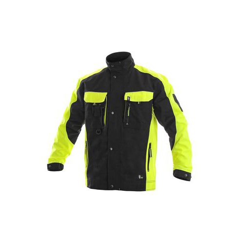 Męska bluza robocza CXS Sirius Brighton, czarna/żółta