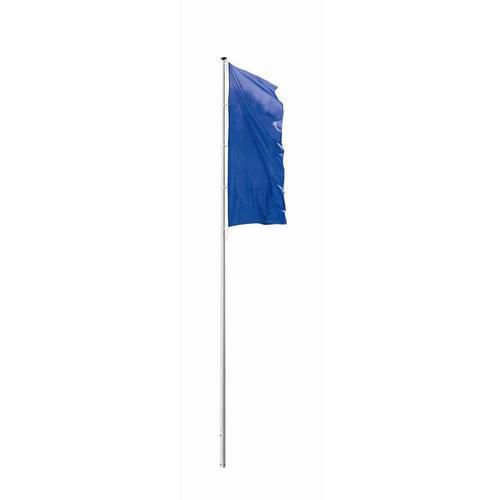 Aluminiowe maszty flagowe z krytą prowadnicą liny, 2 elementy, 7-12 m