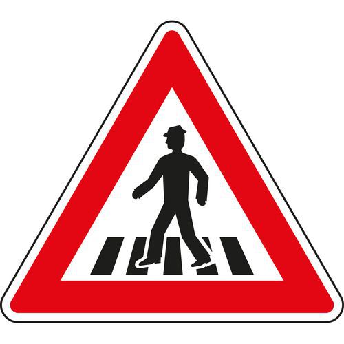 Znak drogowy Uwaga, przejście dla pieszych (A11)