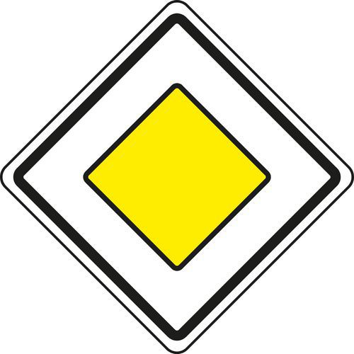 Znak drogowy Główna droga lądowa (P2)