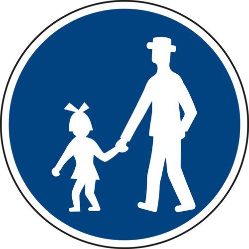 Znak drogowy Ścieżka dla pieszych (C7a)