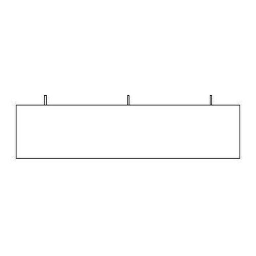 Osłony płytowe do biurek Keno, długość 139 cm, proste