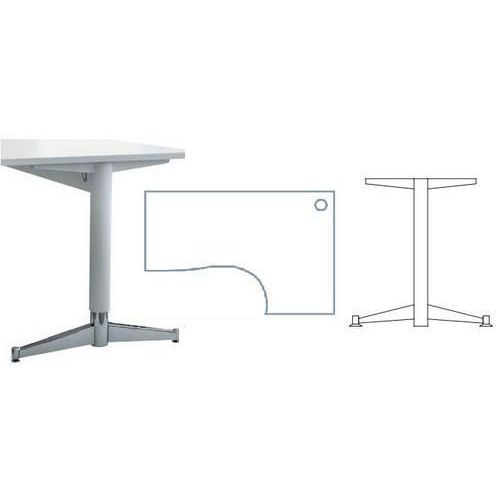Stół biurowy Codo, 180 (75) x 95 (57) x 75 cm, wersja narożna, prawa