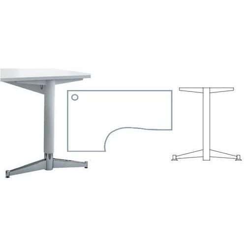 Stół biurowy Codo, 180 (75) x 95 (57) x 75 cm, wersja narożna, lewa