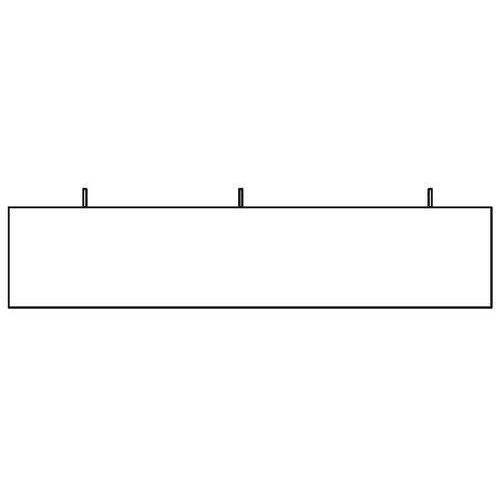 Osłony płytowe do biurek Keno, długość 159 cm, proste