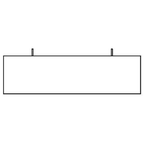 Osłony płytowe do biurek Keno, długość 119 cm, proste