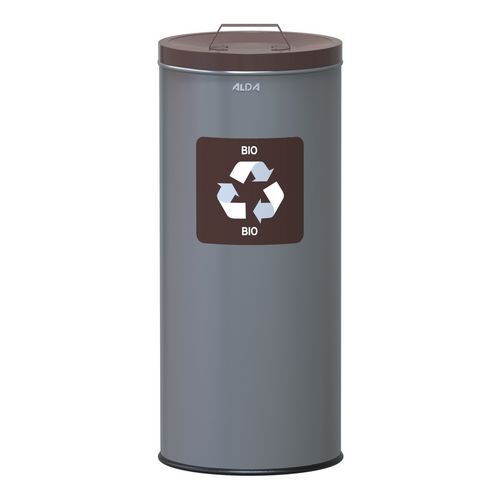 Metalowe kosze na śmieci segregowane EKO, pojemność 45 l
