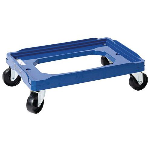 Plastikowa platforma transportowa na skrzynki Manutan Expert, do 150 kg Plastikowa platforma transportowa na skrzynki Manutan Expert, do 150 kg