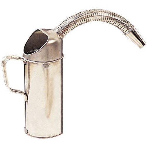 Kubek miarowy z blachy białej z elastycznym metalowym dzióbkiem - Pressol