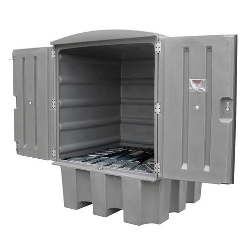 Kryta plastikowa wanna wychwytowa, na kontener IBC lub 4 beczki, pojemność wychwytowa 1000 l Kryta plastikowa wanna wychwytowa, na kontener IBC lub 4 beczki, pojemność wychwytowa 1000 l