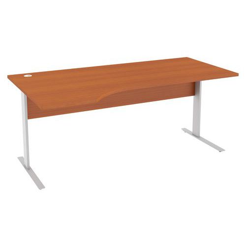 Ergonomiczne stoły biurowe Abonent, 180 x 100 x 75 cm, wersja lewa