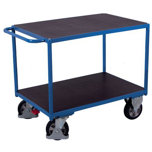 Wózek stołowy do ciężkich materiałów z 2 powierzchniami użytkowymi