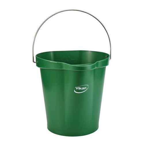 Wiadra plastikowe z dziobkiem, odpowiednie do żywności, 12 l