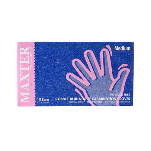 Rękawice nitrylowe, Maxter Blue, 100 szt.