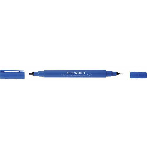 Marker do płyt CD/DVD Q-CONNECT, Dual, 0,4mm i 1 mm (linia)
