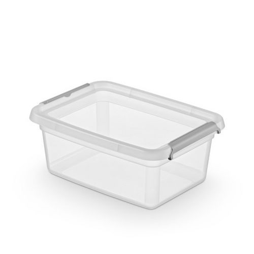 Pojemnik do przechowywania MOXOM, Basestore, z klipsem, transparentny