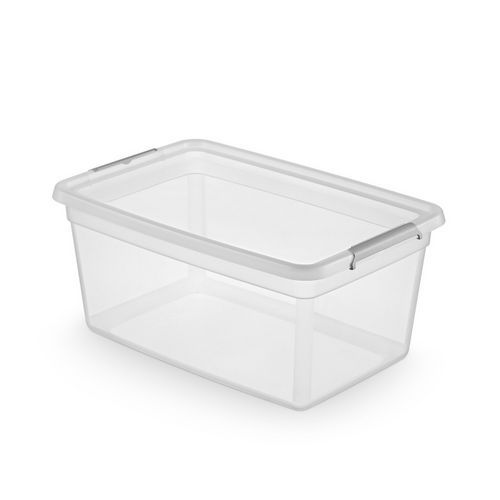 Pojemnik do przechowywania MOXOM, Basestore, z klipsem, transparentny