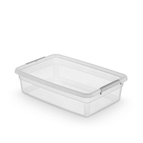 Pojemnik do przechowywania MOXOM, Basestore, z klipsem, transparentny
