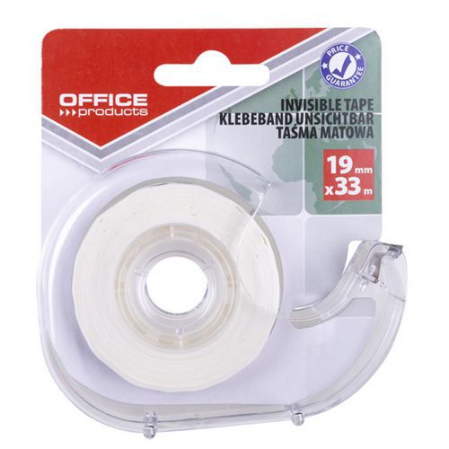 Taśma biurowa OFFICE PRODUCTS, 19mm, 33m, dyspenser, matowa Taśma biurowa OFFICE PRODUCTS, 19mm, 33m, dyspenser, matowa
