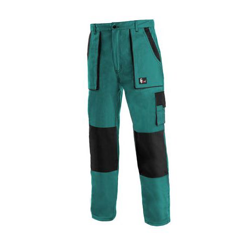 Spodnie CXS LUXY JOSEF, męskie, przedłużony wariant 194cm, kolor zielono-czarny