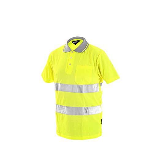 Koszulka polo DOVER, męska, ostrzegawcza, kolor żółty
