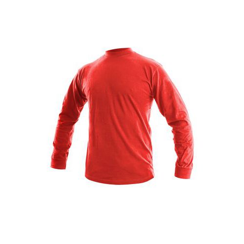 Koszulka CXS PETR, męska, z długim rękawem, kolor czerwony
