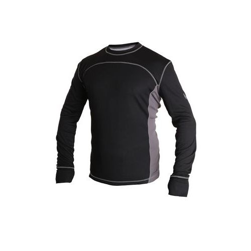 Koszulka CXS COOLDRY, męska, funkcjonalna, długi rękaw kolor czarno-szary