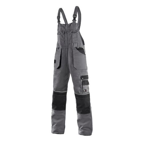 Ogrodniczki CXS ORION KRYŠTOF, skrócony wariant 170-176cm, kolor szaro-czarny