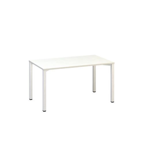 Proste stoły biurowe Alfa 200, 140 x 80 x 74,2 cm, wersja prosta
