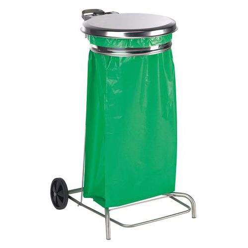 Stojak na worki na śmieci Collecroule Basic, mobilny, 110 l