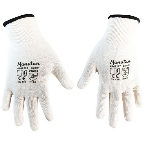 Rękawice bawełniane Manutan Expert, białe