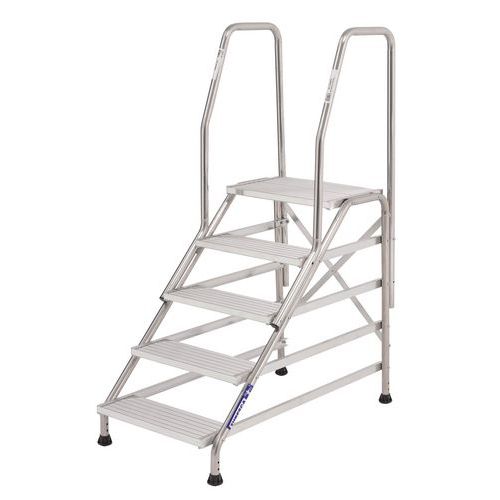 Drabinka aluminiowa z poręczami Modul Tubesca-Comabi